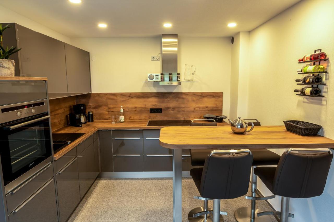 Ferienwohnung Fuchsbau Im Eg Des Ferienhauses Falkenhoehe Schwarzatal ภายนอก รูปภาพ