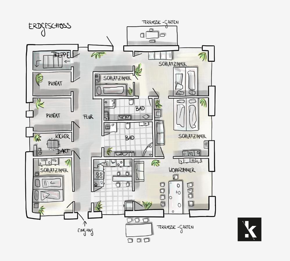 Ferienwohnung Fuchsbau Im Eg Des Ferienhauses Falkenhoehe Schwarzatal ภายนอก รูปภาพ
